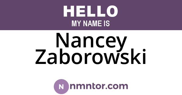 Nancey Zaborowski