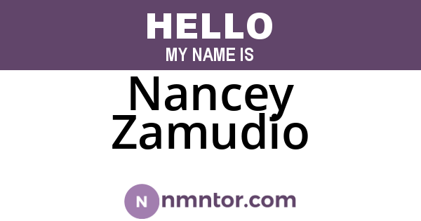 Nancey Zamudio