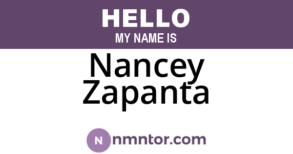 Nancey Zapanta