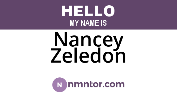 Nancey Zeledon