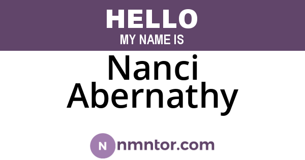 Nanci Abernathy
