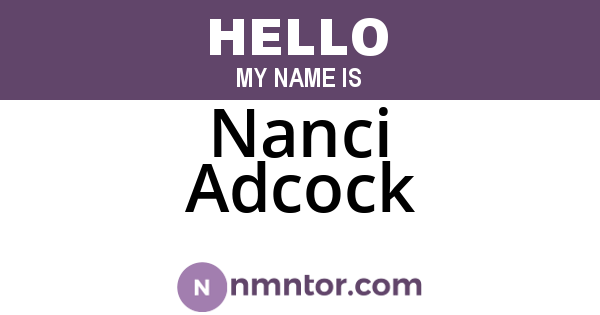 Nanci Adcock