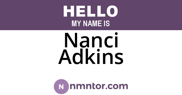 Nanci Adkins