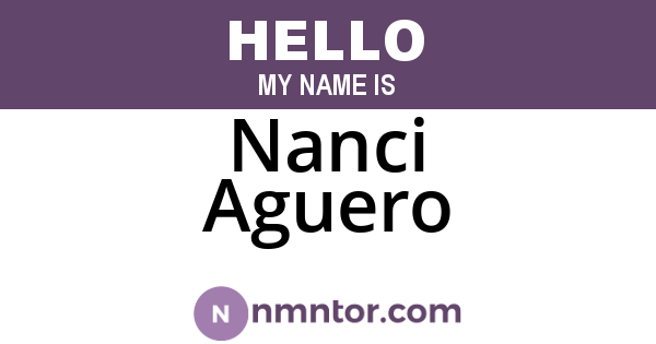 Nanci Aguero