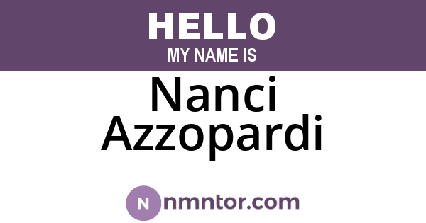 Nanci Azzopardi