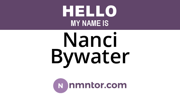 Nanci Bywater