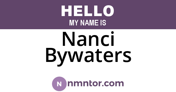 Nanci Bywaters