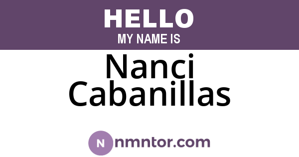 Nanci Cabanillas