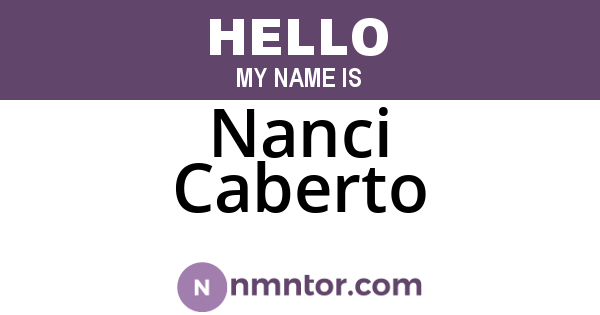 Nanci Caberto