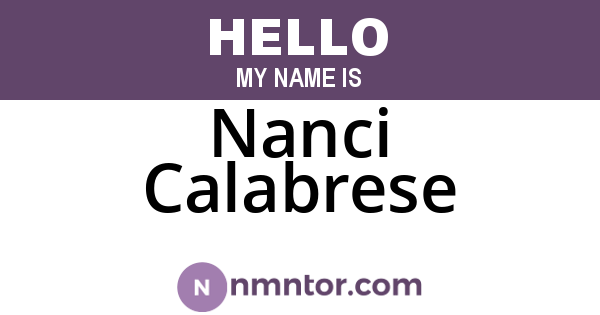 Nanci Calabrese