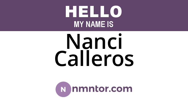 Nanci Calleros