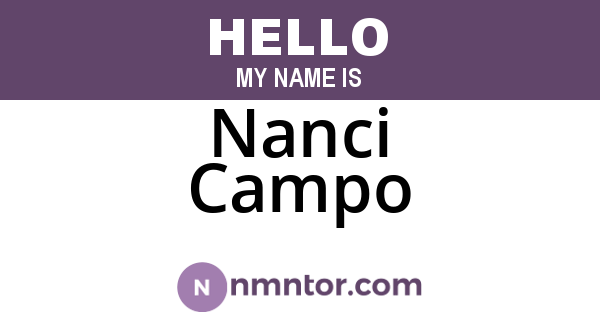 Nanci Campo