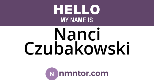Nanci Czubakowski
