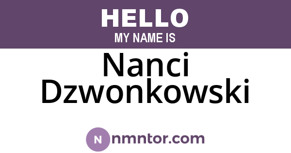 Nanci Dzwonkowski