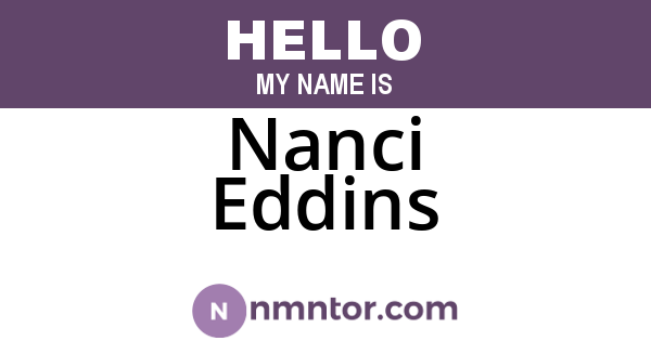 Nanci Eddins