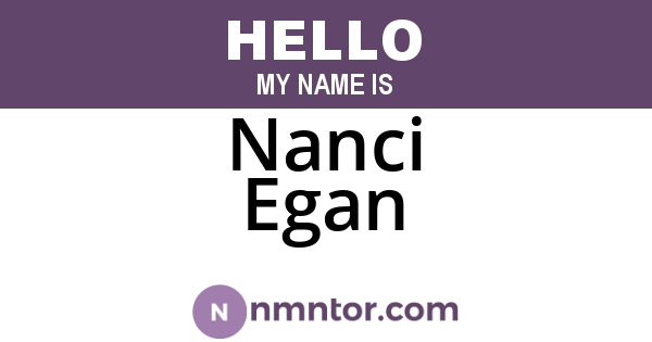 Nanci Egan