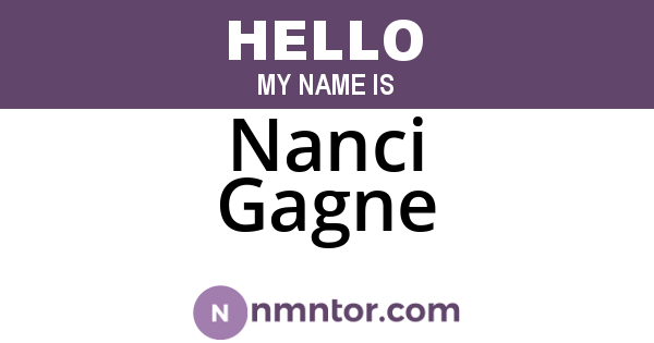Nanci Gagne