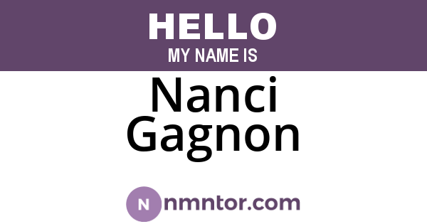 Nanci Gagnon