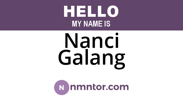 Nanci Galang