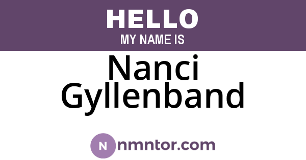 Nanci Gyllenband