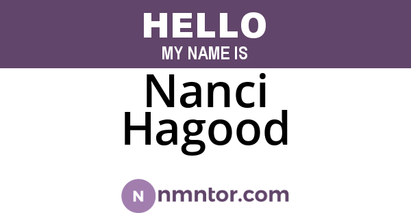Nanci Hagood