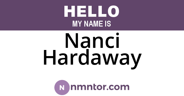 Nanci Hardaway