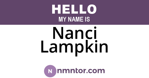 Nanci Lampkin