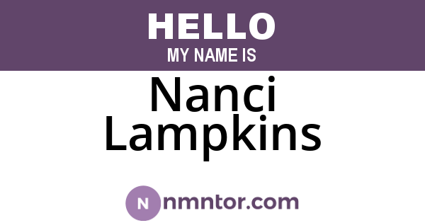 Nanci Lampkins