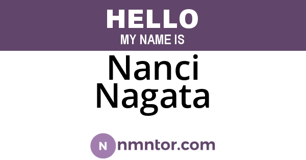 Nanci Nagata