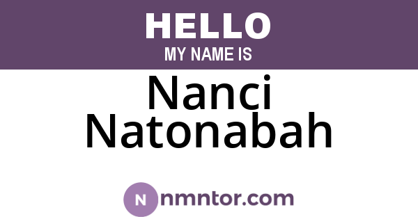 Nanci Natonabah