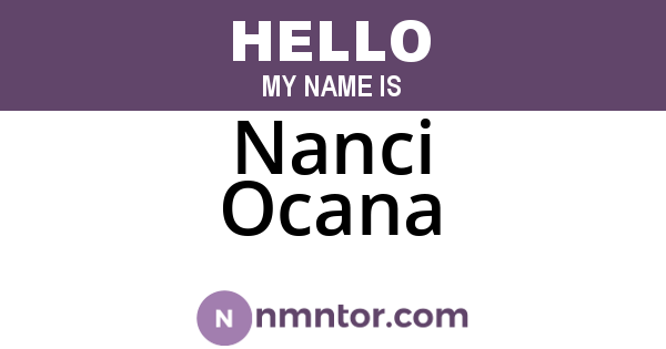 Nanci Ocana