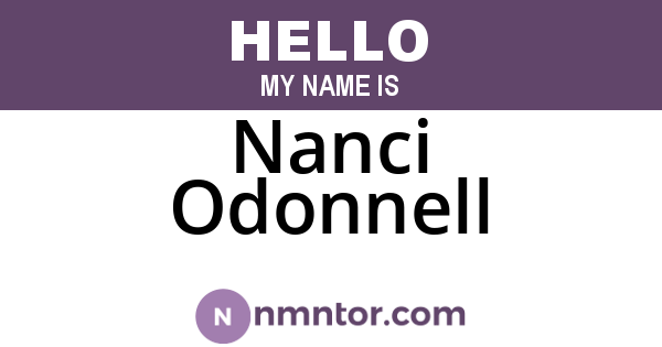 Nanci Odonnell