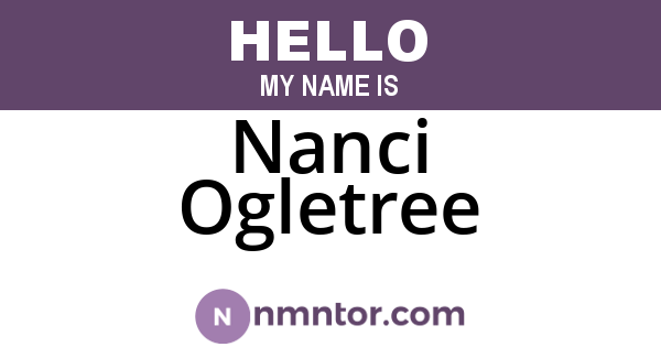 Nanci Ogletree