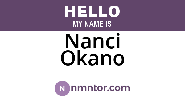 Nanci Okano
