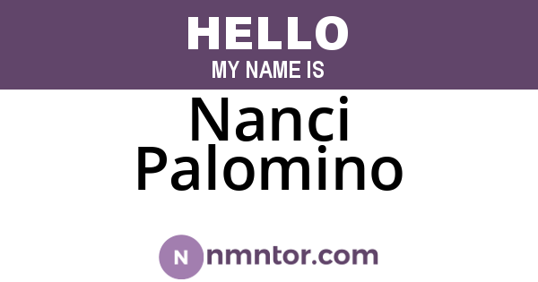 Nanci Palomino