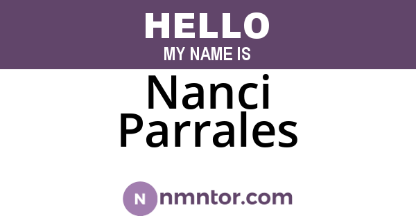 Nanci Parrales