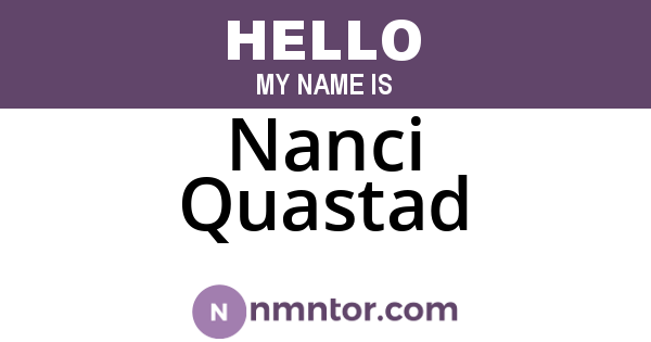 Nanci Quastad