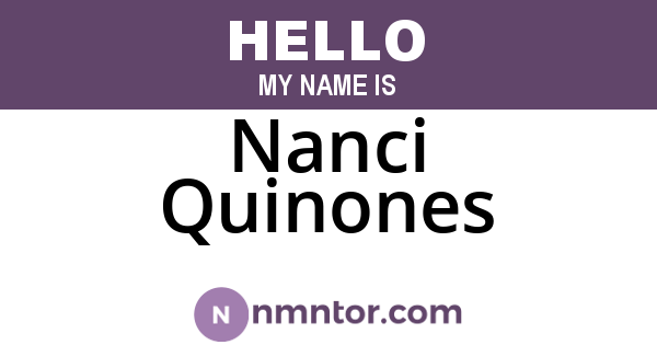Nanci Quinones