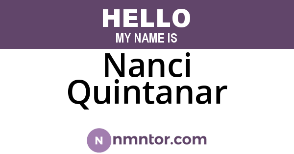 Nanci Quintanar