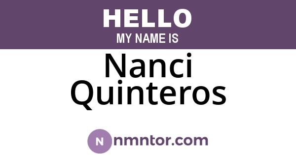 Nanci Quinteros