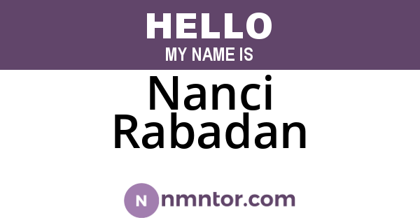 Nanci Rabadan