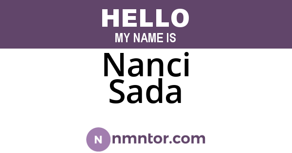 Nanci Sada