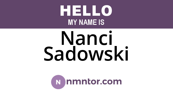 Nanci Sadowski