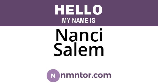 Nanci Salem