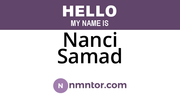 Nanci Samad