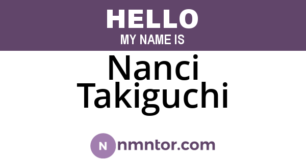 Nanci Takiguchi