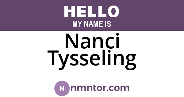 Nanci Tysseling
