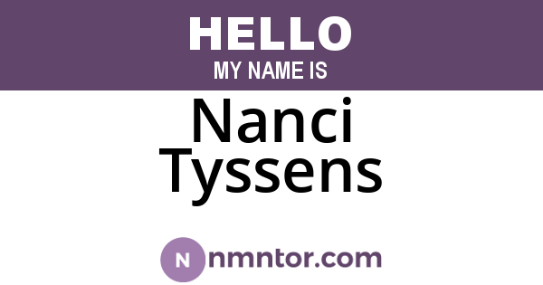 Nanci Tyssens