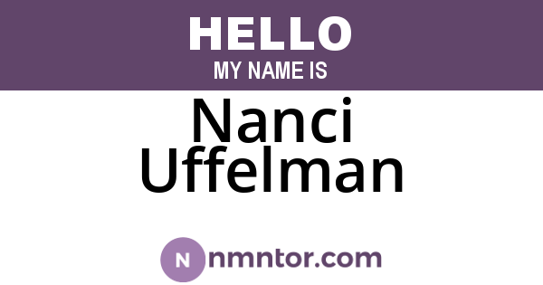 Nanci Uffelman