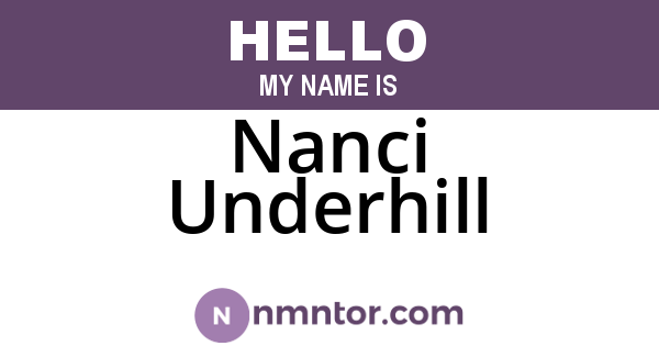 Nanci Underhill
